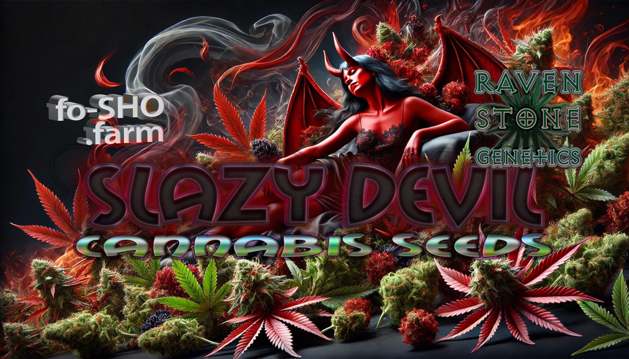 Slazy Devil - Cannabis Seed/Strain Art