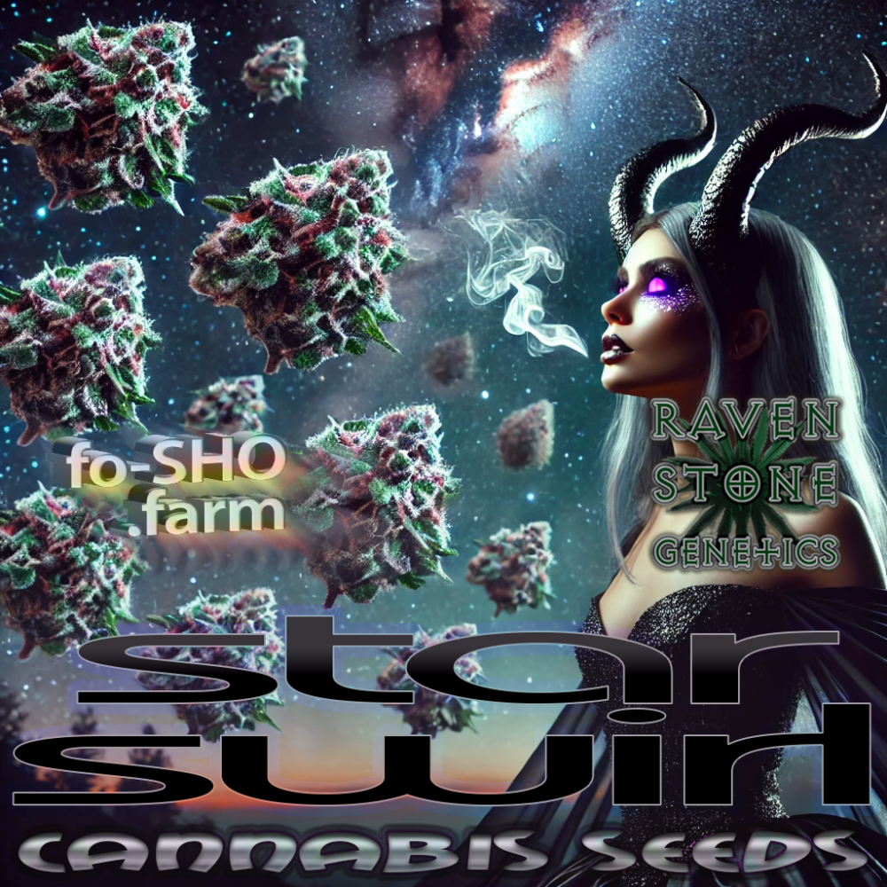 Star Swirl - Cannabis Seed Art